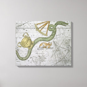 Impressão Em Tela Hydra, "de um atlas celestial", bar. em 1822 (col