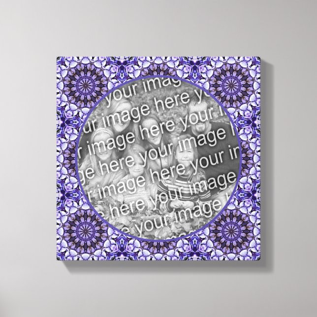 Impressão Em Tela Hydrangea Flor Abstrato Petal Adicione Sua Própria (Frente)