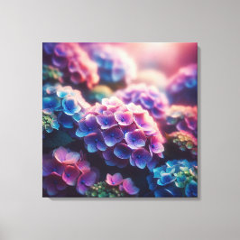 Impressão Em Tela Hydrangea Harmony: Sinfonia Radiante da Natureza