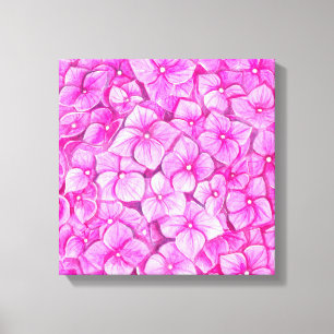 Impressão Em Tela Hydrangea watercolor