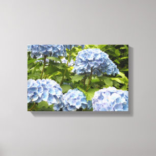 Impressão Em Tela Hydrangeas azuis profundos