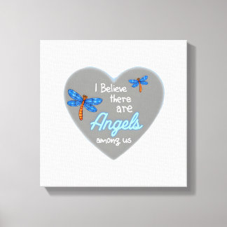 Impressão Em Tela I Believe There Are Angels Among Us Dragonfly T-Sh