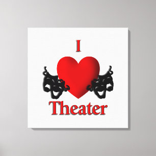 Impressão Em Tela I Heart Theater