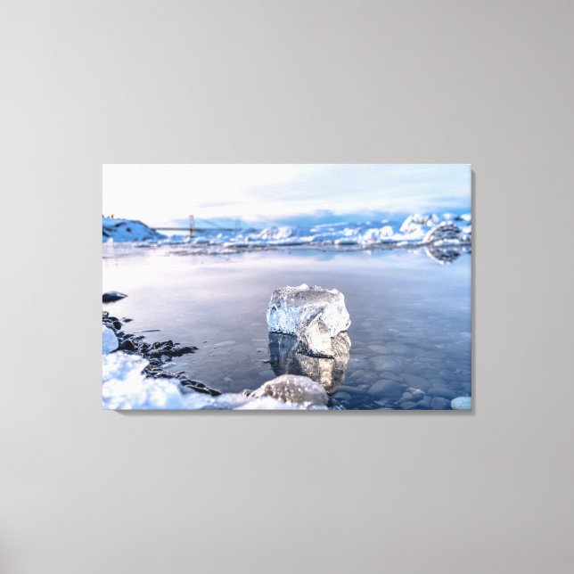 Impressão Em Tela Iceberg dirige-se para o mar (Frente)
