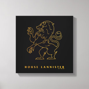 Impressão Em Tela Ícone Lannister da Casa