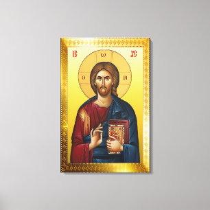 Impressão Em Tela ícone ortodoxo de Jesus Cristo