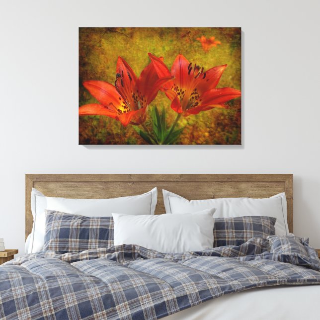 Impressão Em Tela Ícone Prairie Texturizado (Insitu(Quarto))