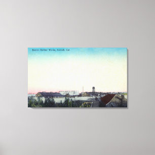 Impressão Em Tela Ideia aérea dos trabalhos da borracha dos Bowers