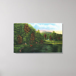 Impressão Em Tela Ideia cénico do lago shadow e da cabeça do india