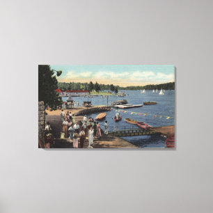 Impressão Em Tela Ideia da aterragem do barco, banhando a angra