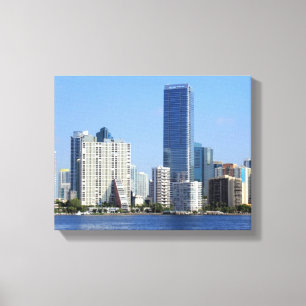 Impressão Em Tela Ideia da skyline de Miami
