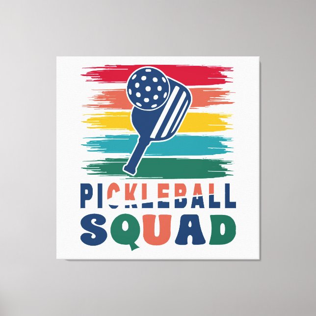 Impressão Em Tela Ideia de presente para jogadores de pickleball (Frente)