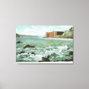 Impressão Em Tela Ideia do Golden Gate e do ponto do forte