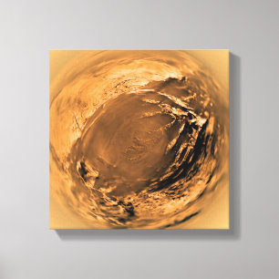 Impressão Em Tela ideia do Peixe-olho da superfície do titã