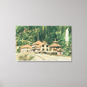 Impressão Em Tela Ideia exterior dos primaveras de ResortShasta, CA