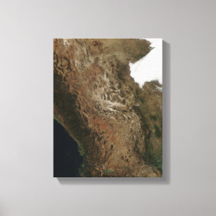 Impressão Em Tela Ideia satélite da paisagem de Mexi central