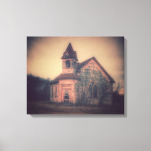 Impressão Em Tela Igreja Abandonada