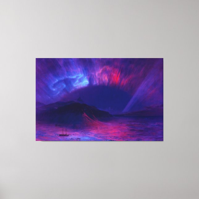 Impressão Em Tela IGREJA DE EDWIN LIBERDADE - Aurora Borealis (1865) (Frente)