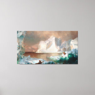 IMPRESSÃO EM TELA IGREJA DE EDWIN LIBERDADE - ICEBERGS - 1861 -