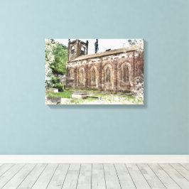 Impressão Em Tela Igreja de Santa Maria, Luddenden