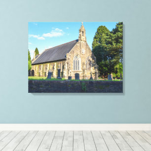 Impressão Em Tela Igreja de São João Batista, Rogerstone