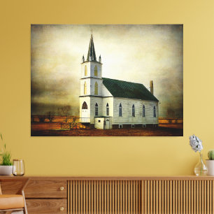Impressão Em Tela Igreja do País Texturizado