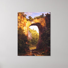 IMPRESSÃO EM TELA IGREJA FRANCESA A PONTE NATURAL, VIRGINIA 1852
