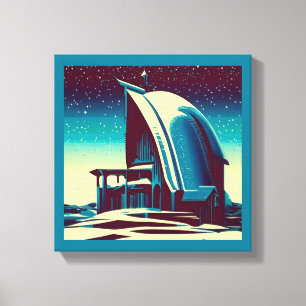 Impressão Em Tela Igreja Futurista de SF 1