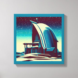 Impressão Em Tela Igreja Futurista de SF 1