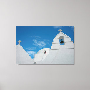 Impressão Em Tela Igreja típica caiada de branco