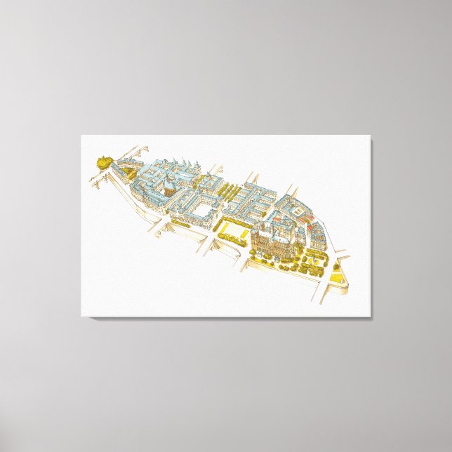 Impressão Em Tela Ile-de-la-Cite Paris França (Frente)