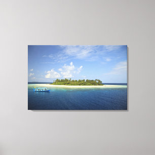 Impressão Em Tela Ilha Baughagello, atol Sul de Huvadhoo,