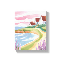 Ilha de Martha | Pintura em aquarela do caminho da
