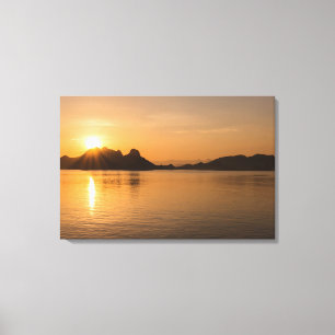Impressão Em Tela Ilha Komodo ao Pôr do Sol