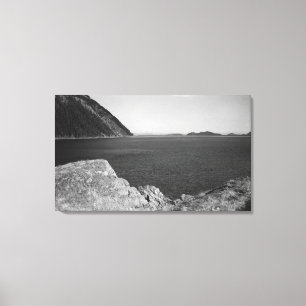Impressão Em Tela Ilha Lummi, WA - Vista de Lummi Rocks