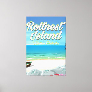 Impressão Em Tela Ilha Rottnest Austrália pôster de viagem pelo ocea