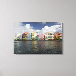 Impressão Em Tela Ilhas ABC, CURACAO, Willemstad: Harborfront