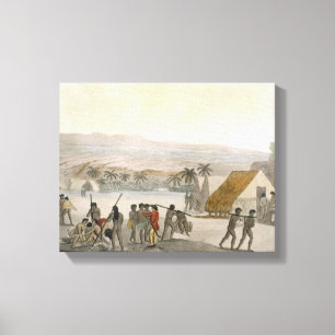 Impressão Em Tela Ilhas de sanduíche - um ocidental que negocia par