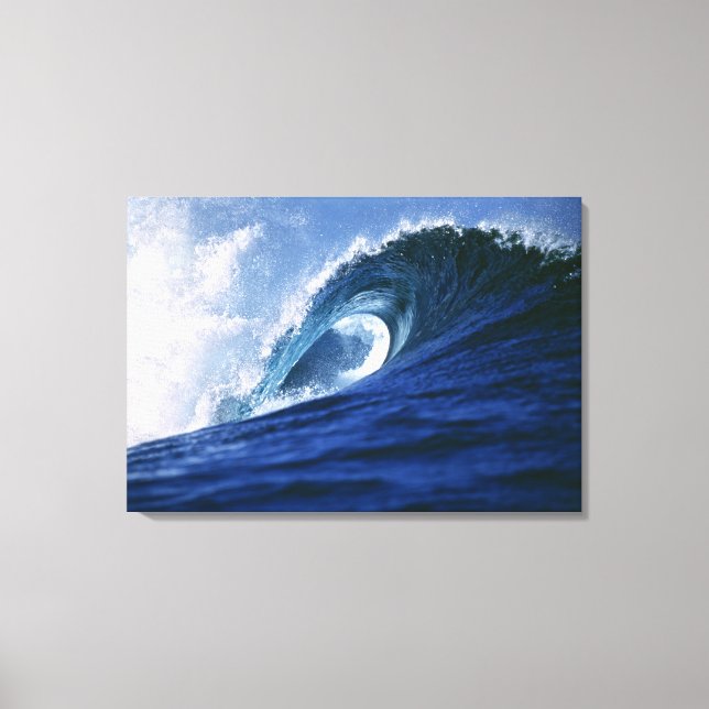 Impressão Em Tela Ilhas Fiji, Tavarua, Cloudbreak. Uma onda (Frente)