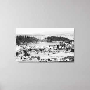 Impressão Em Tela Ilhas San Juan, Visão Aérea de Washington