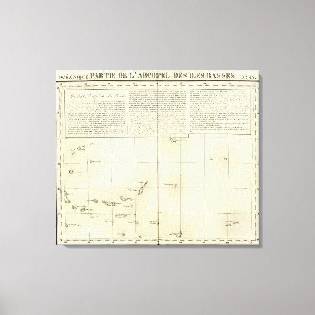 Impressão Em Tela Ilhas Tuamotu Oceânia n.o 43 (Frente)