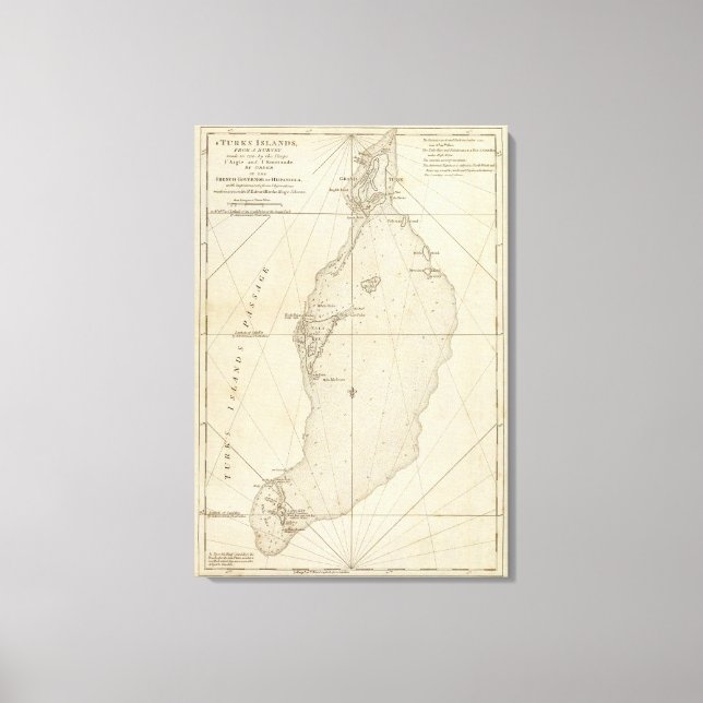 Impressão Em Tela Ilhas Turcas (Frente)