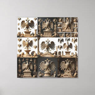 Impressão Em Tela IlíricoAltarRelíquiasÁguiaSagradaArtePacote IX HER