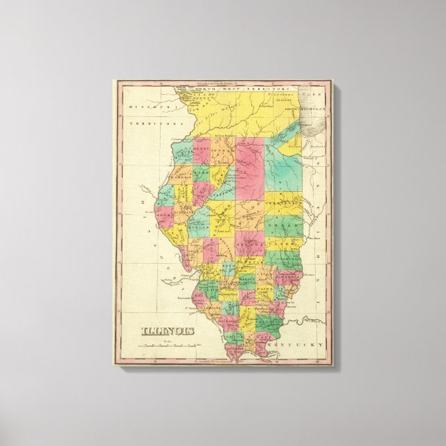 Impressão Em Tela Illinois 4 (Frente)