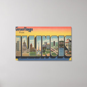 Impressão Em Tela Illinois - Letra Grande CenasIllinois 2