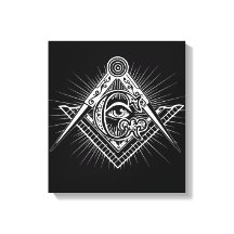 Illuminati Todos Vendo Símbolo de Freemason Ocular