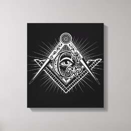 Impressão Em Tela Illuminati Todos Vendo Símbolo de Freemason Ocular