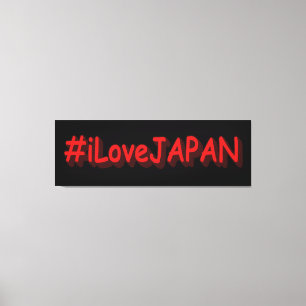 Impressão Em Tela "#iLoveJAPAN" Design bonito. Compre agora