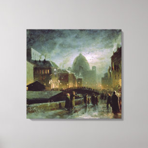 Impressão Em Tela Iluminações em St Petersburg, 1869