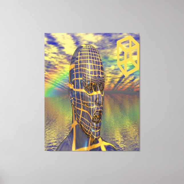 Impressão Em Tela Ilusão planetária (Frente)